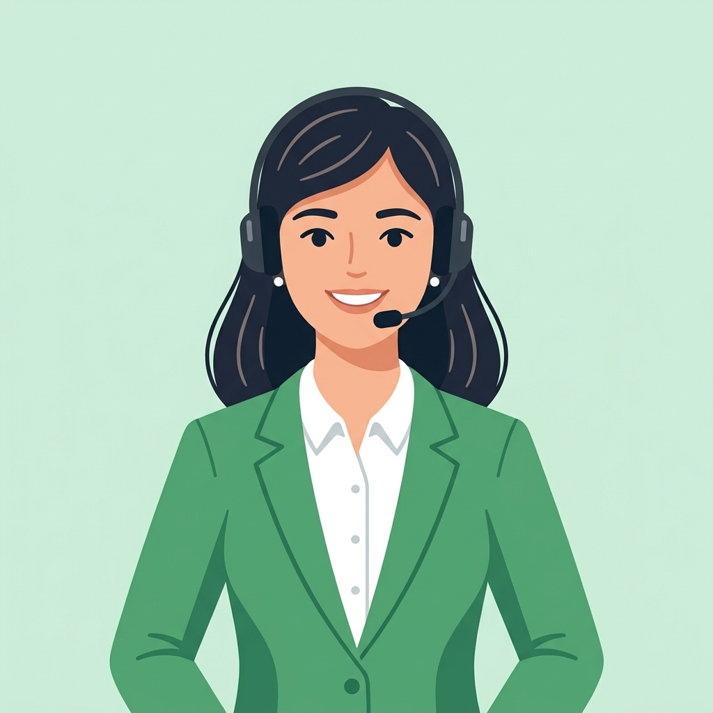 Expert Support Consultant with Headset